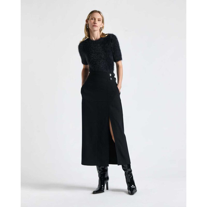 Cue Double Buckle Midi Skirt image number 3